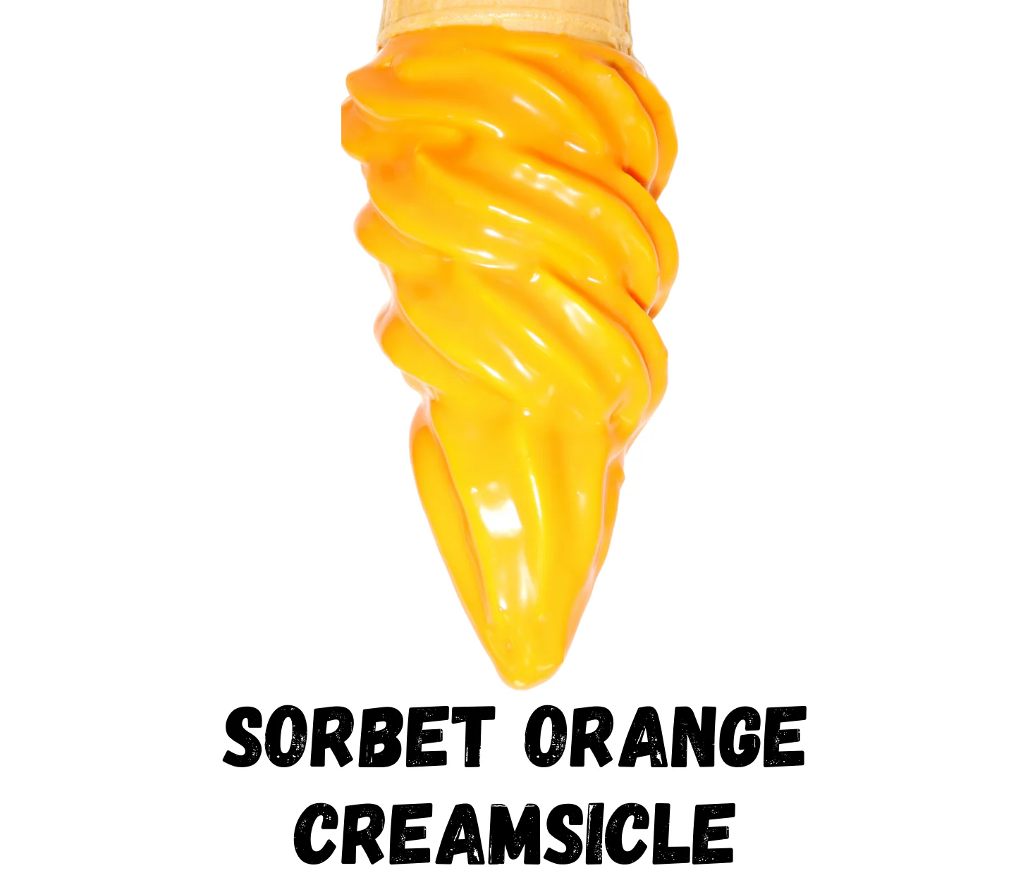 Belgian Orange Sherbet Cone Dip - Case of 6 x 1KG - Canadian Distribution - Ships Free Within Canada on Orders Above CAD $199