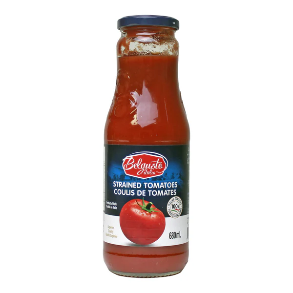 Belgusto Passata - 48 x 680 mL - Grocery and Food Items - Canadian Distribution - Ships Free Within Canada on Orders Above CAD $199