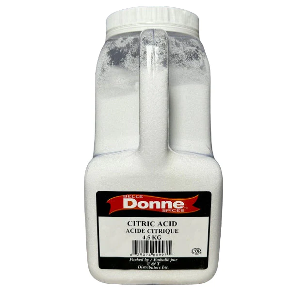 BELLE DONNE - CITRIC ACID 4.5KG - Seasonings & Spices - Canadian Distribution - Ships Free Within Canada on Orders Above CAD $199
