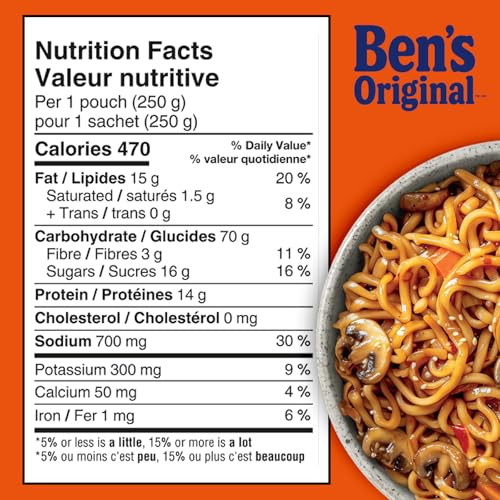 BEN'S ORIGINAL STREET FOOD Korean BBQ Style Noodles Entrée for 1, 2 x 250 g - Canadian Distribution - Ships Free Within Canada on Orders Above CAD $199 - Image 2