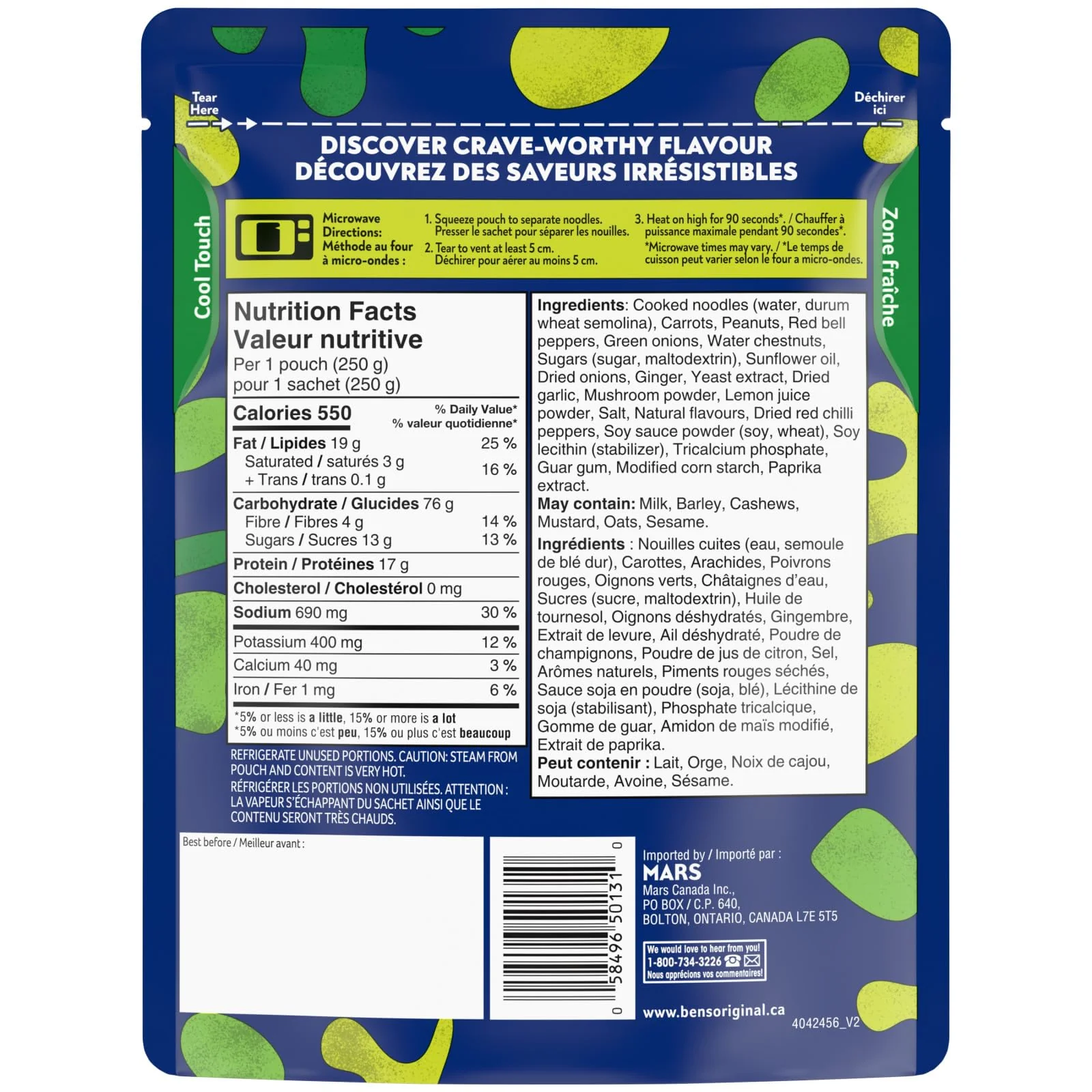 BEN'S ORIGINAL STREET FOOD Thai Stir Fry Noodles – 250g Single Serving, Case of 12 - Canadian Distribution - Ships Free Within Canada on Orders Above CAD $199 - Image 10