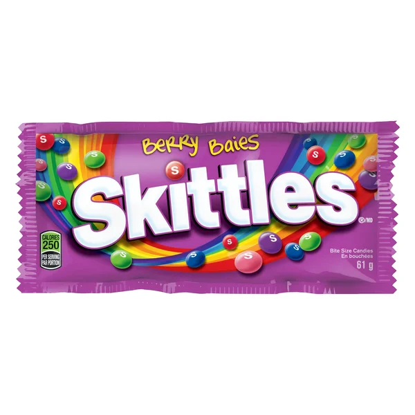 Berry Explosion Candy - 144 × 61 g - Skittles - Canadian Distribution - Ships Free Within Canada on Orders Above CAD $199