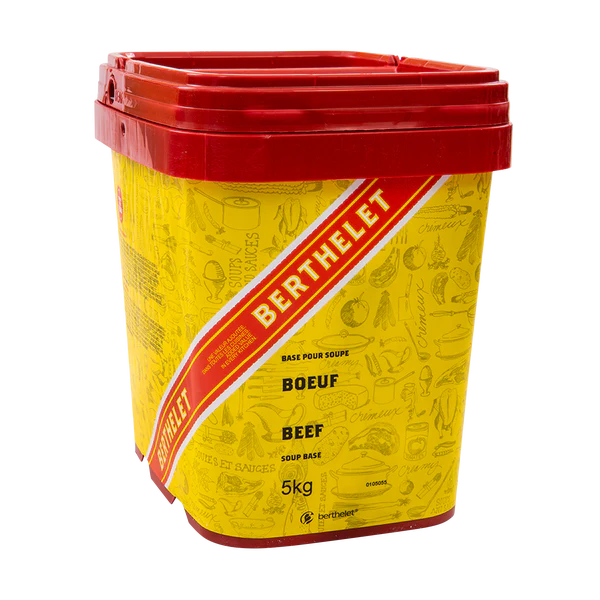 Berthelet Beef Soup Base - 4 x 5 kg - Grocery and Food Items - Canadian Distribution - Ships Free Within Canada on Orders Above CAD $199