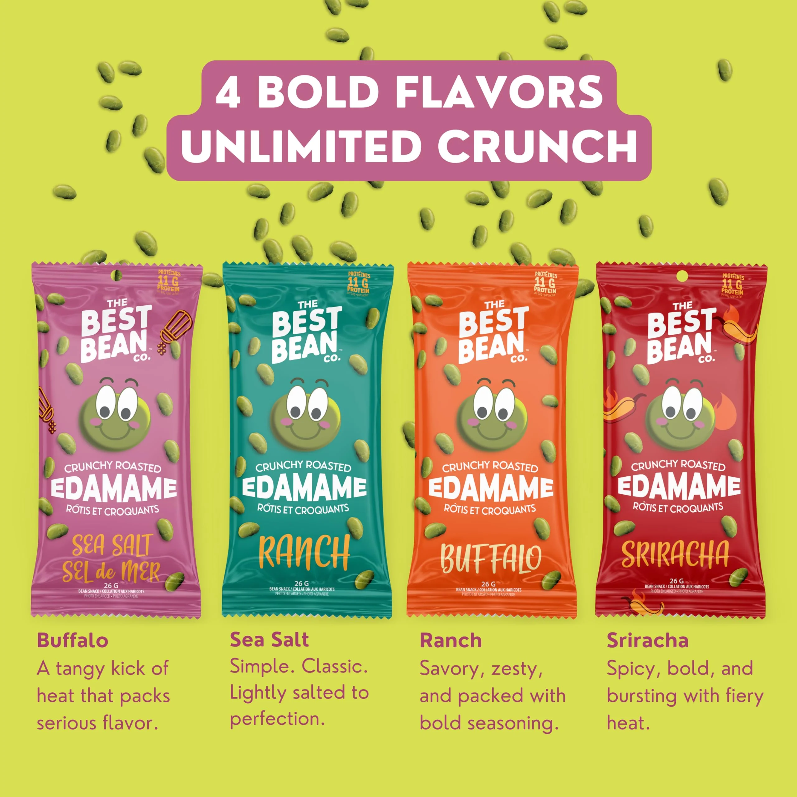 Best Bean Co. – Roasted Edamame Snack – Variety Pack – 24 Bags - Canadian Distribution - Ships Free Within Canada on Orders Above CAD $199 - Image 7