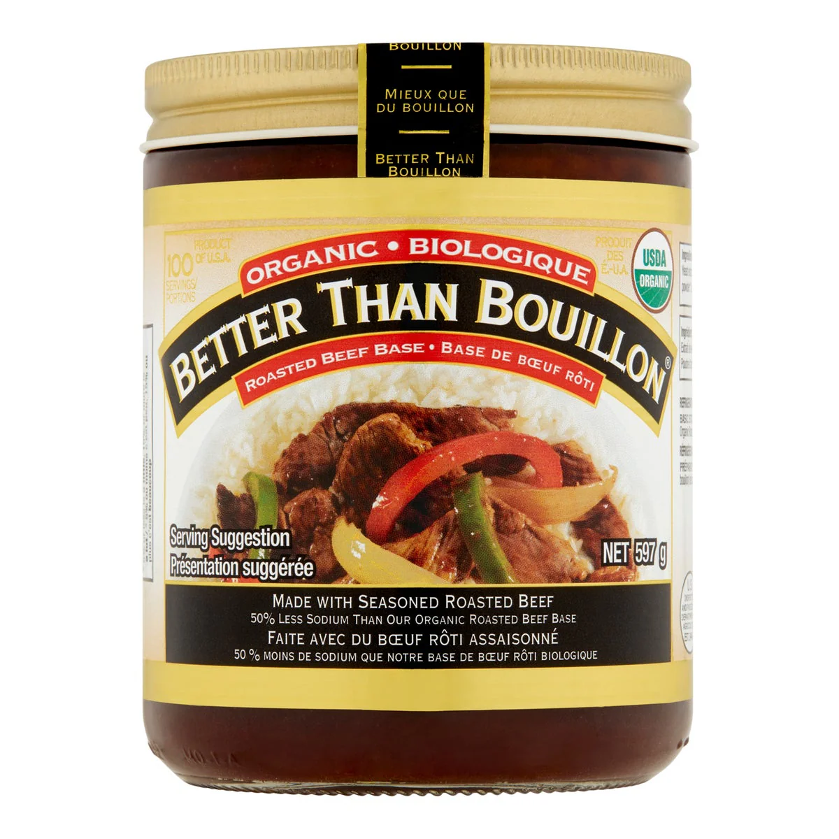 Better Than Bouillon Organic Beef Soup Base - 4 x 597 g - Grocery and Food Items - Canadian Distribution - Ships Free Within Canada on Orders Above CAD $199