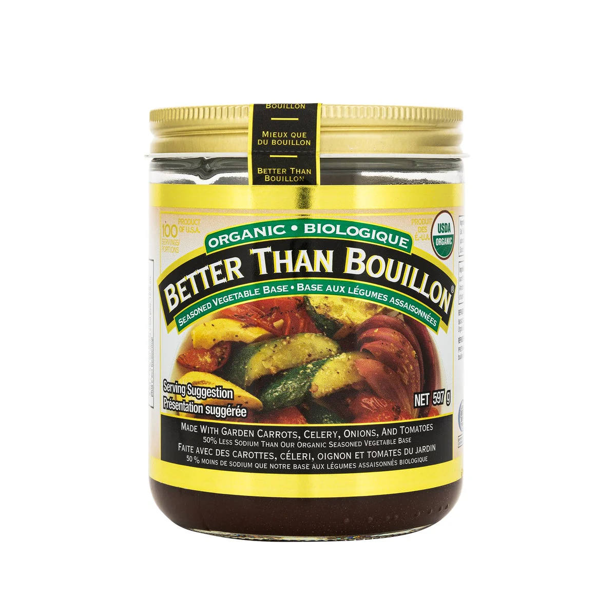 Better Than Bouillon Seasoned Vegetable Base - 4 x 597 g - Grocery and Food Items - Canadian Distribution - Ships Free Within Canada on Orders Above CAD $199