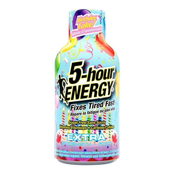 Birthday Cake - 48 x 57 ml - 5 Hour Energy - Canadian Distribution - Ships Free Within Canada on Orders Above CAD $199