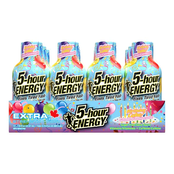 Birthday Cake - 48 x 57 ml - 5 Hour Energy - Canadian Distribution - Ships Free Within Canada on Orders Above CAD $199 - Image 3