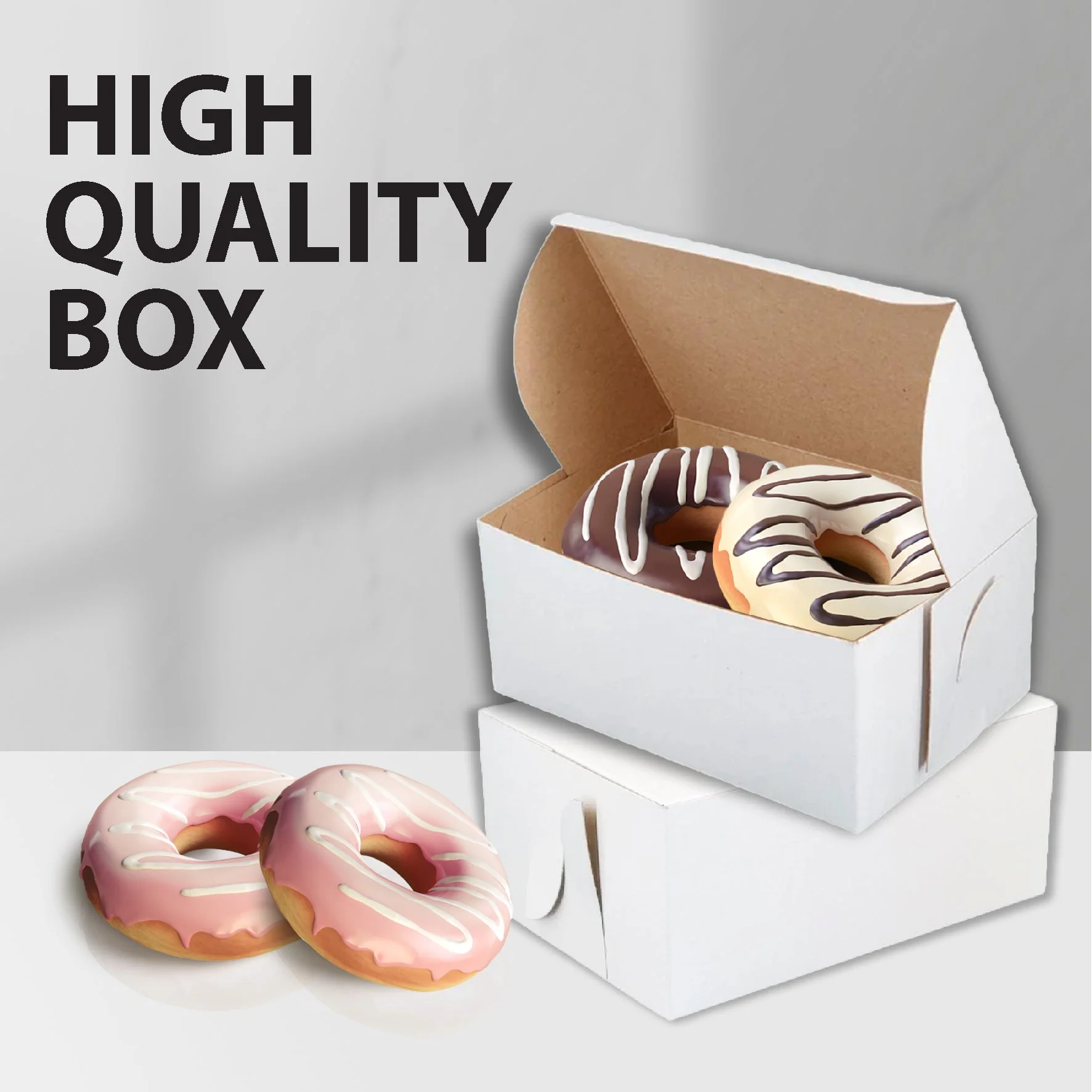 EB - White Cake Boxes - 6x3¼ x 3 - Image 4