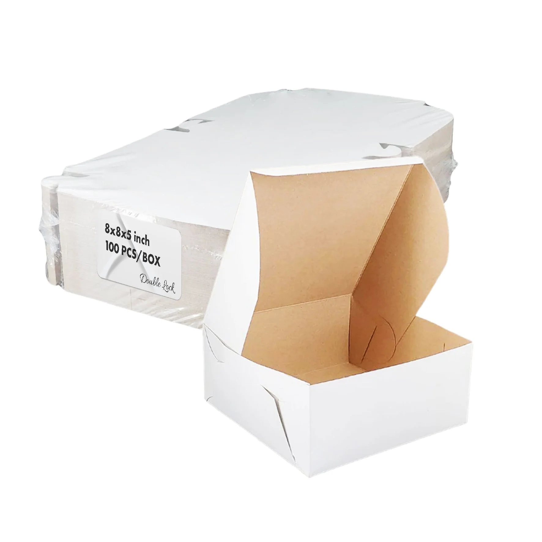 EB - White Cake Boxes - 8x8x5 - Image 6