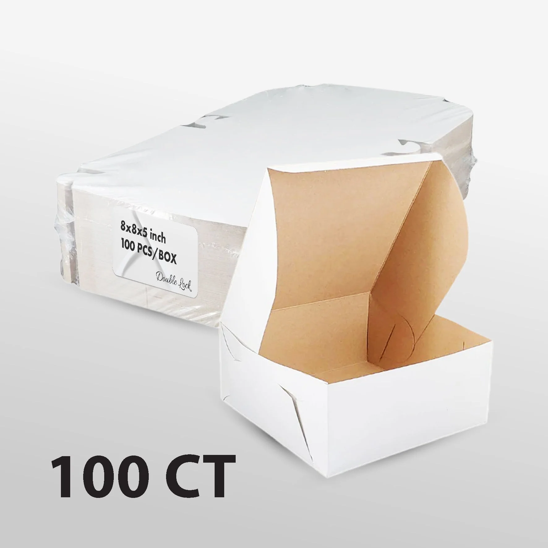 EB - White Cake Boxes - 8x8x5 - Image 7
