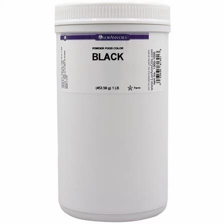 Black Color Powder - Food Coloring - 16oz - Ships Free Within Canada on Orders Above CAD $199