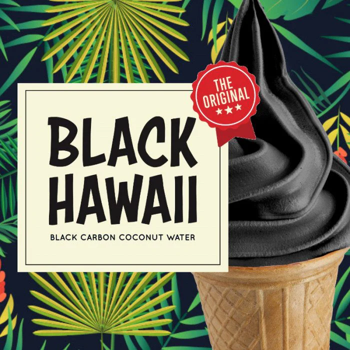 Black Hawaii Ready Base for Gelato & Soft Serve - Case of 8 x 1.45 KG bags - Rubicone Canada - Ships Free Within Canada on Orders Above CAD $199 - Image 4