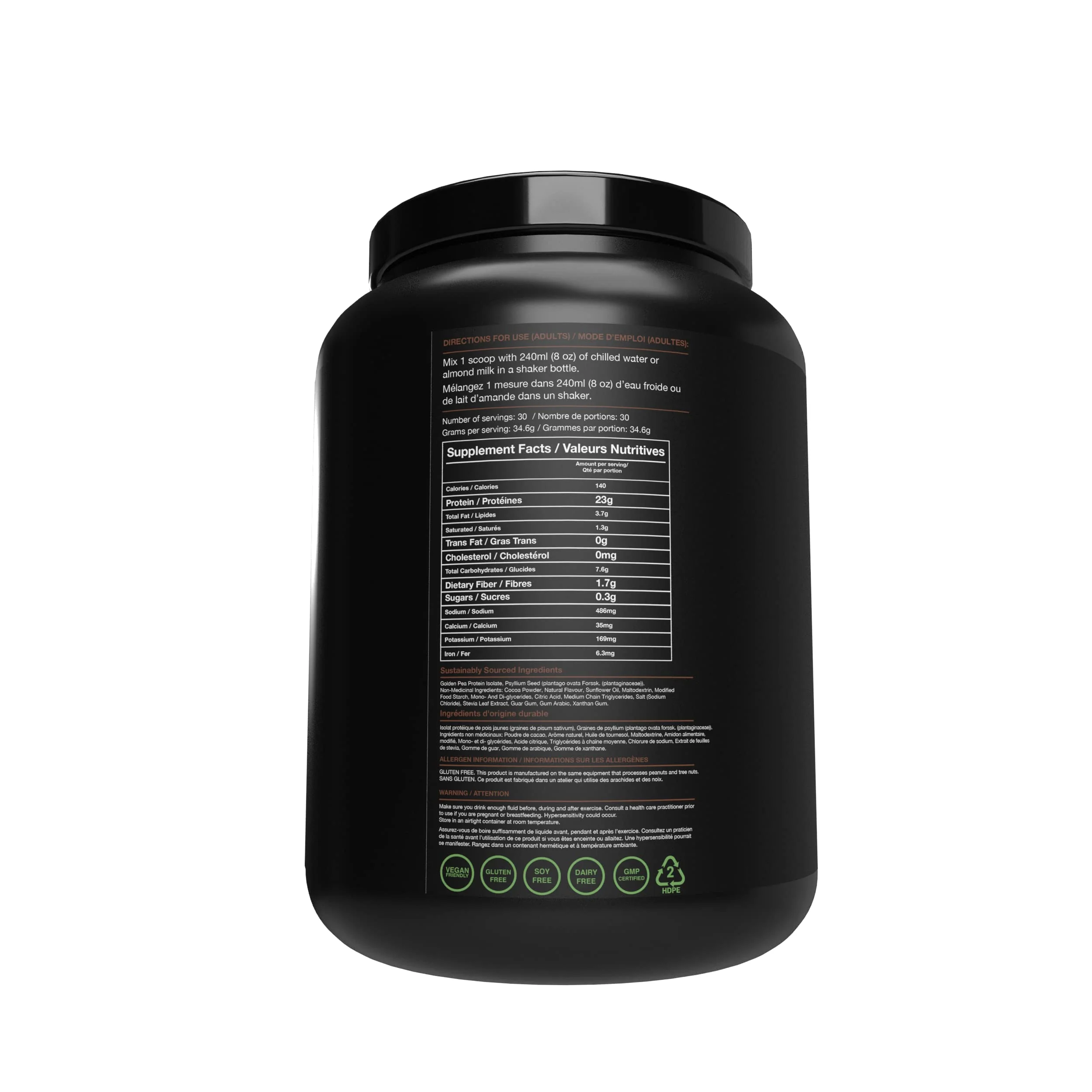 Blessed – Vegan Protein Powder – Chocolate Mylk – 30 Servings - Canadian Distribution - Ships Free Within Canada on Orders Above CAD $199 - Image 3