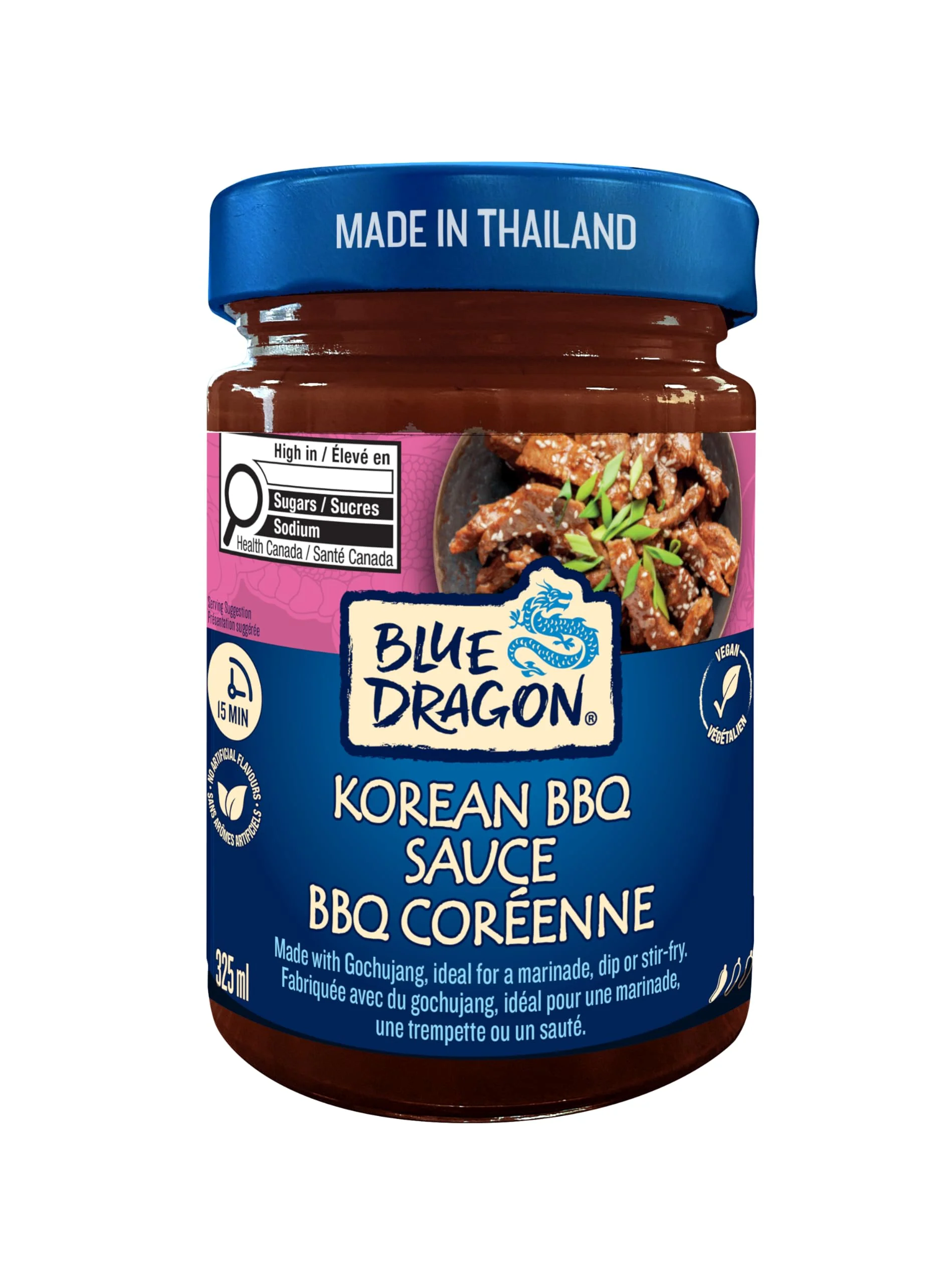 Blue Dragon Korean BBQ Sauce 2 x 325ml - Canadian Distribution - Ships Free Within Canada on Orders Above CAD $199