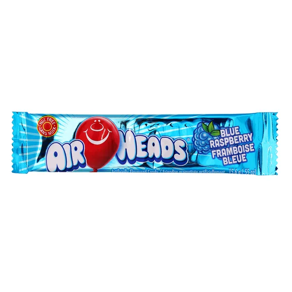 Blue Raspberry Candy - 144 × 15.6 g - Airheads - Canadian Distribution - Ships Free Within Canada on Orders Above CAD $199