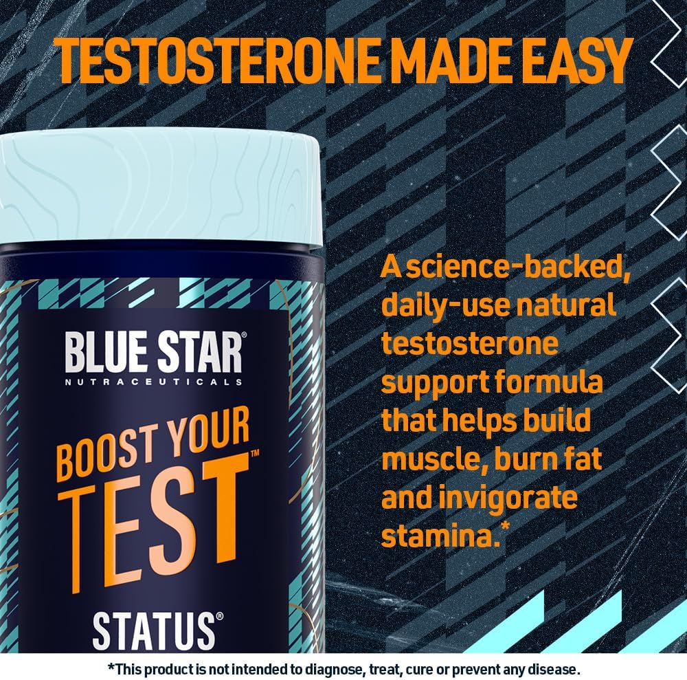 Blue Star – Status Testosterone Booster – 90 Capsules - Image 3