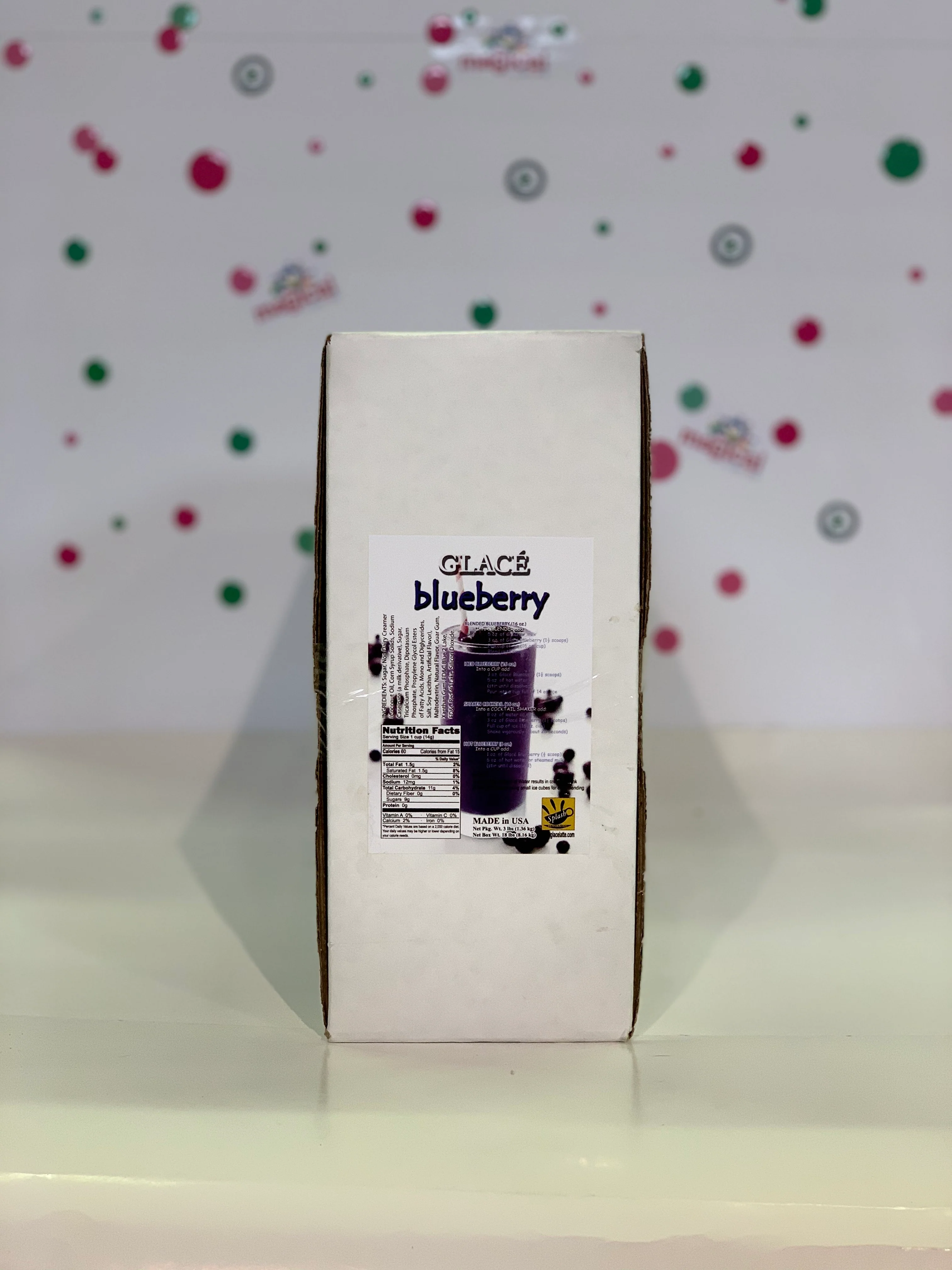 Blueberry 4 in 1 Mix for Bubble Tea, Smoothies, Lattes and Frappes, 3 lbs. Bag (Case 6 x 3 lbs. Bags)  - Ships Free Within Canada on Orders Above CAD $199 - Image 2