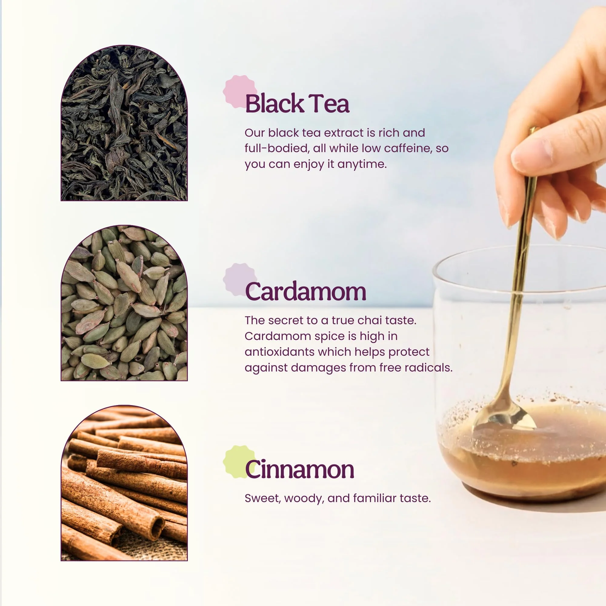 Blume – Superfoods Latte Mix – Vanilla Chai – 25 Servings – Low caffeine vegan - Canadian Distribution - Ships Free Within Canada on Orders Above CAD $199 - Image 7