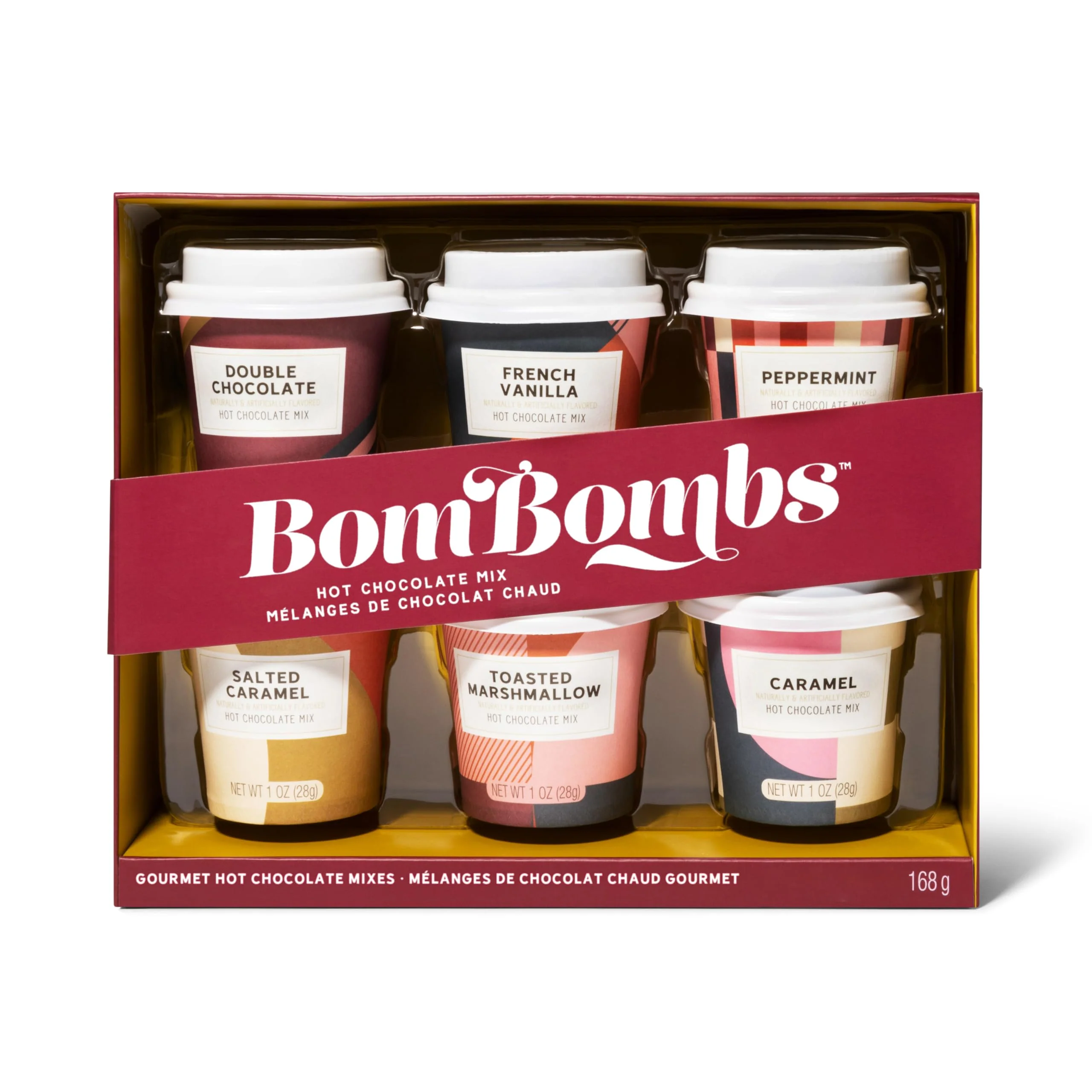 Bombombs – Hot Chocolate Mix Gift Set – Mini Cup Packs – Set of 6 - Canadian Distribution - Ships Free Within Canada on Orders Above CAD $199