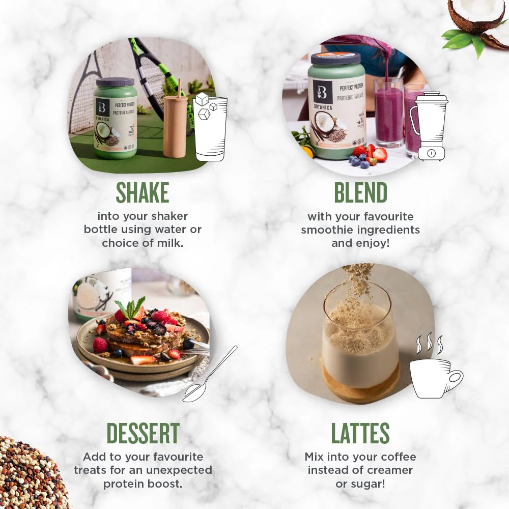 Botanica – Organic Vegan Perfect Protein – Vanilla – 780g - Canadian Distribution - Ships Free Within Canada on Orders Above CAD $199 - Image 5