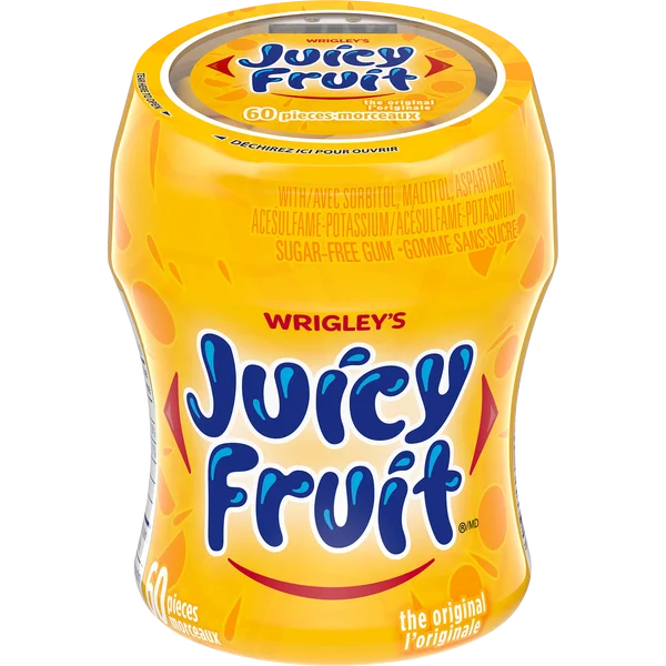 Bottle - 24 × 87 g - Juicy Fruit - Canadian Distribution - Ships Free Within Canada on Orders Above CAD $199