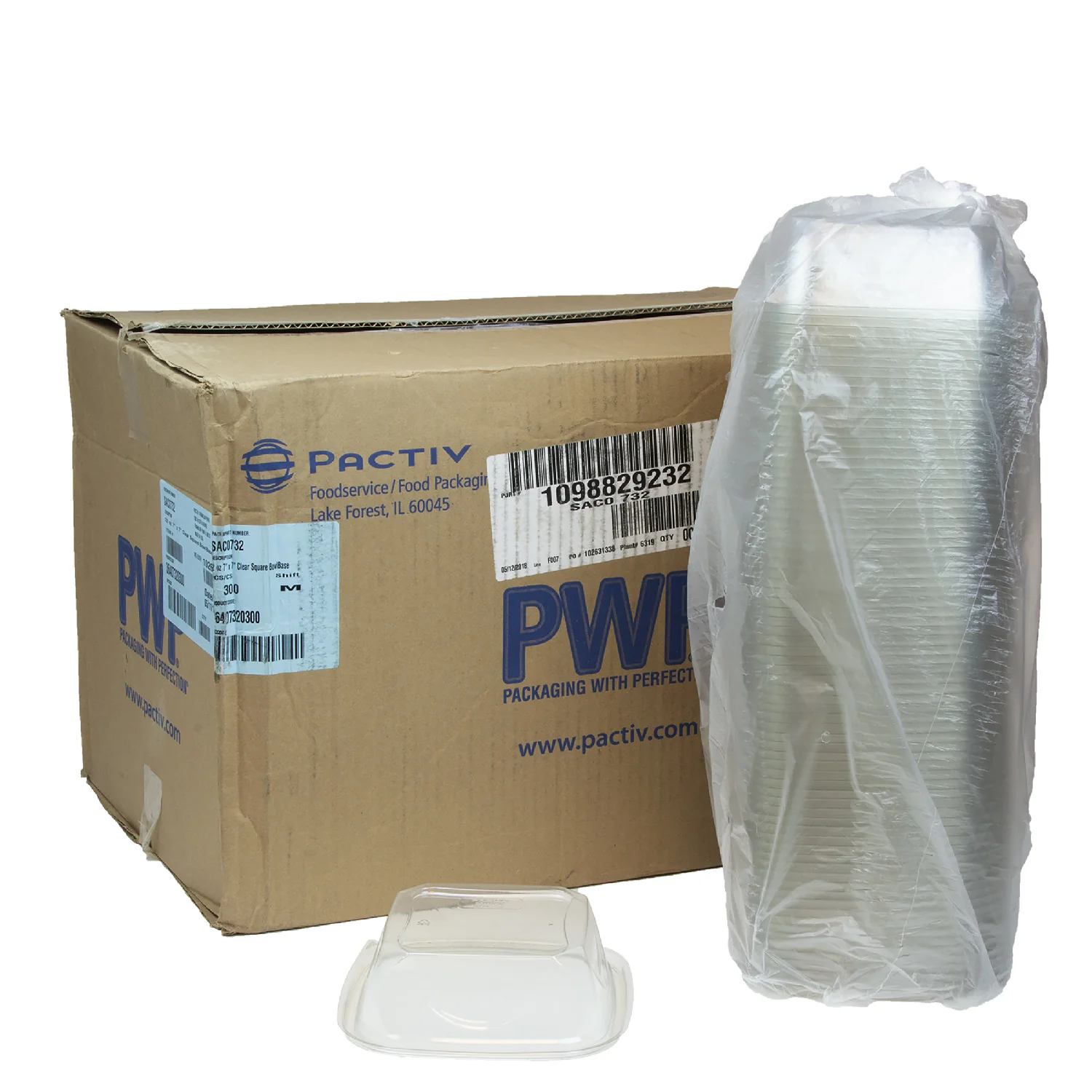 Bowl Plastic Clear Square 32 oz. 7 x 7 - 2 x 150 count - Pactiv Corp - Packaging and Accessories - Restaurant Supplies and Equipment - Canadian Distribution - Image 12
