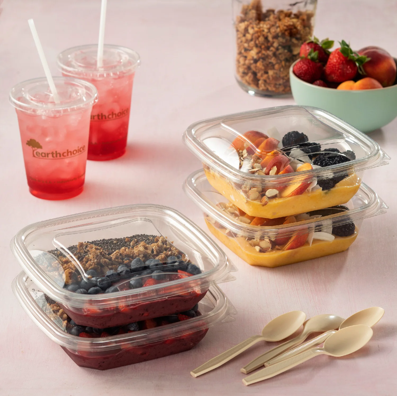 Bowl Plastic Clear Square 32 oz. 7 x 7 - 2 x 150 count - Pactiv Corp - Packaging and Accessories - Restaurant Supplies and Equipment - Canadian Distribution - Image 8