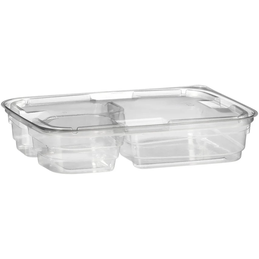 Pre-Order Item: Box Bento 3 Compartments Rectangular With Lid - 150 count - Sabert - Packaging and Accessories - Restaurant Supplies and Equipment - Canadian Distribution