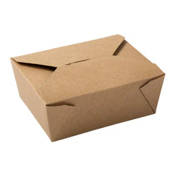 Box Food Take-Out #2 7.75 x 5.5 x 1.85 Kraft - 1 x 200 count - Cafe Express - Packaging and Accessories - Restaurant Supplies and Equipment - Canadian Distribution