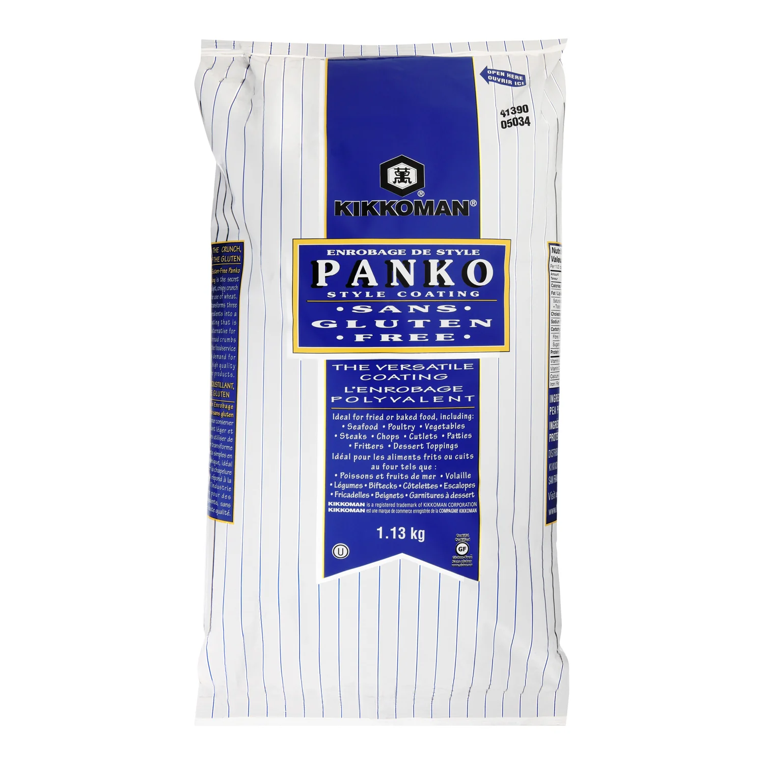 Bread Crumb Panko Style Gluten-Free - 6 x 2.5 lb - Kikkoman - Baking Mixes and Ingredients - Canadian Distribution - Ships Free Within Canada on Orders Above CAD $199