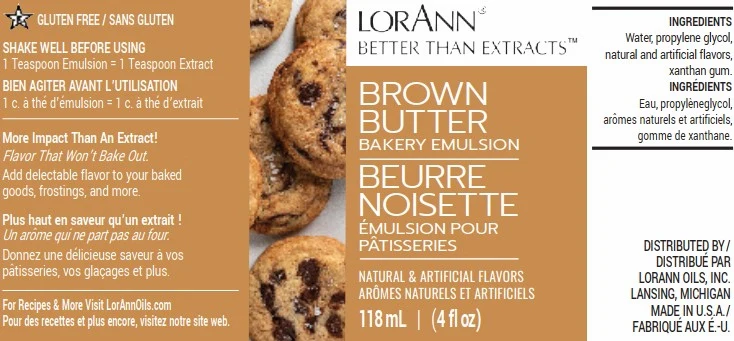 Brown Butter Bakery Emulsion - 4 oz. - 16 oz. - 1 Gallon - 5 Gallons - Bakery Emulsions Canada - Ships Free Within Canada on Orders Above CAD $199 - Image 4