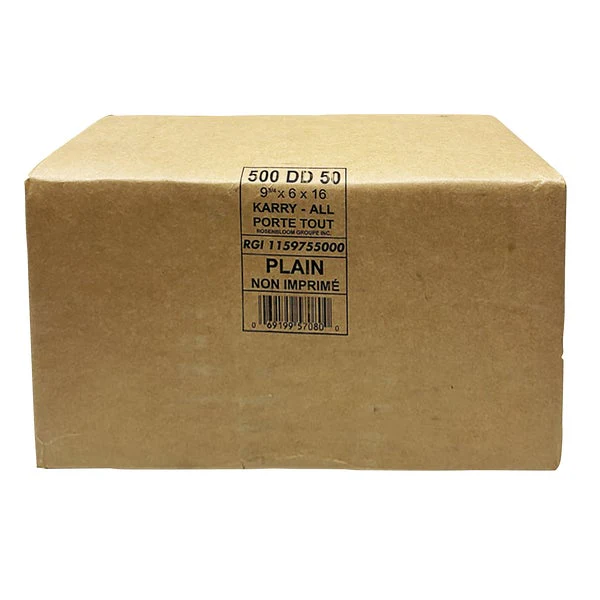 Brown Carry-All Bag - Pack Of 500  - Disposables, Restaurant Packaging and Take-Out Supplies - Canadian Distribution - Ships Free Within Canada on Orders Above CAD $199 - Image 2