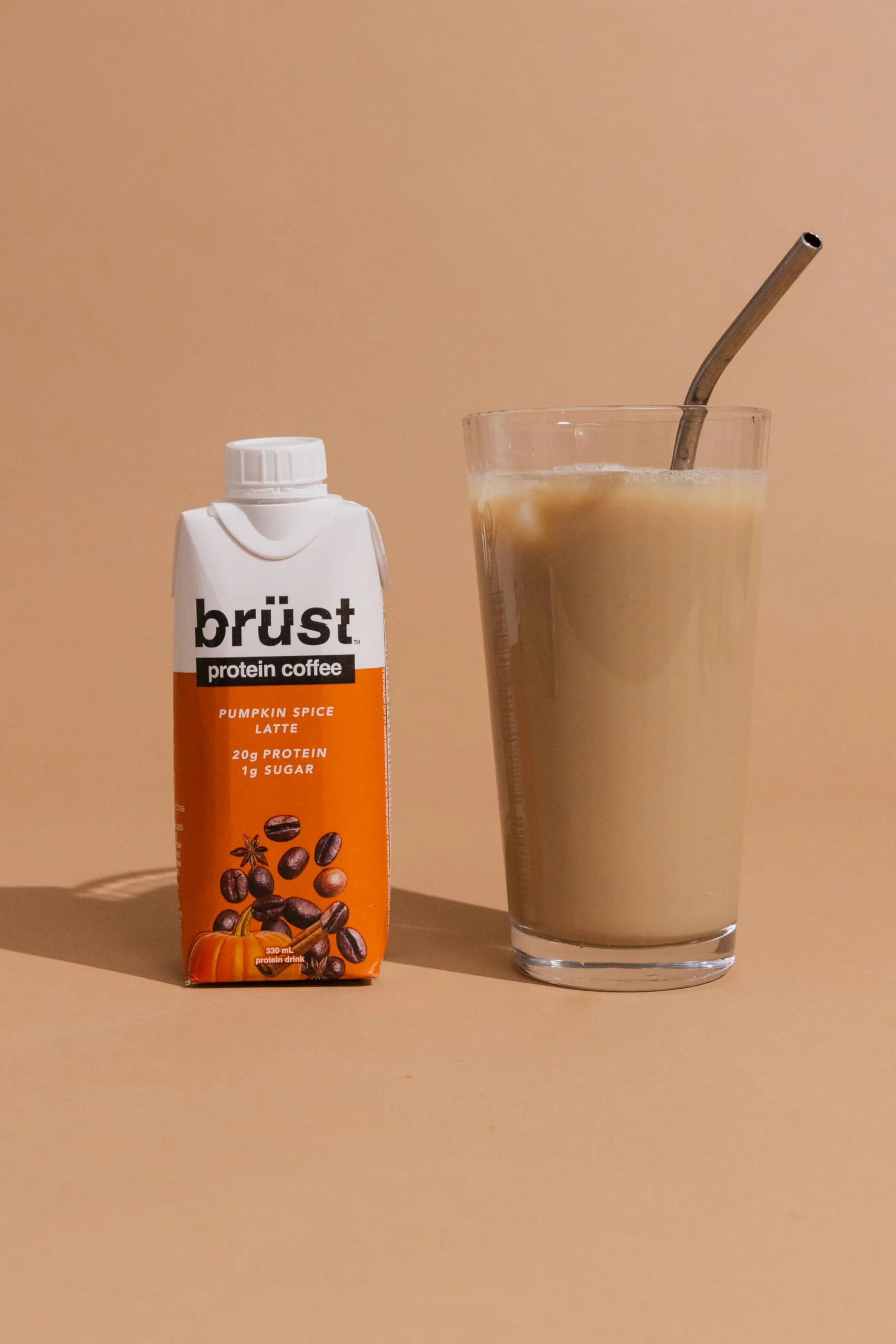 Brüst – Protein Coffee – Pumpkin Spice Latte – 12 × 330 ml - Canadian Distribution - Ships Free Within Canada on Orders Above CAD $199 - Image 5