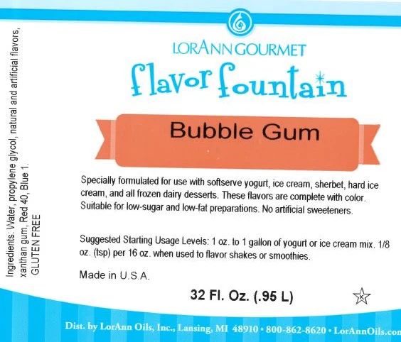 Bubble Gum Flavor - 4 oz. - 32 oz. - Ice Cream and Beverage Flavors - LorAnn Oils - Canadian Distribution - Ships Free Within Canada on Orders Above CAD $199 - Image 3