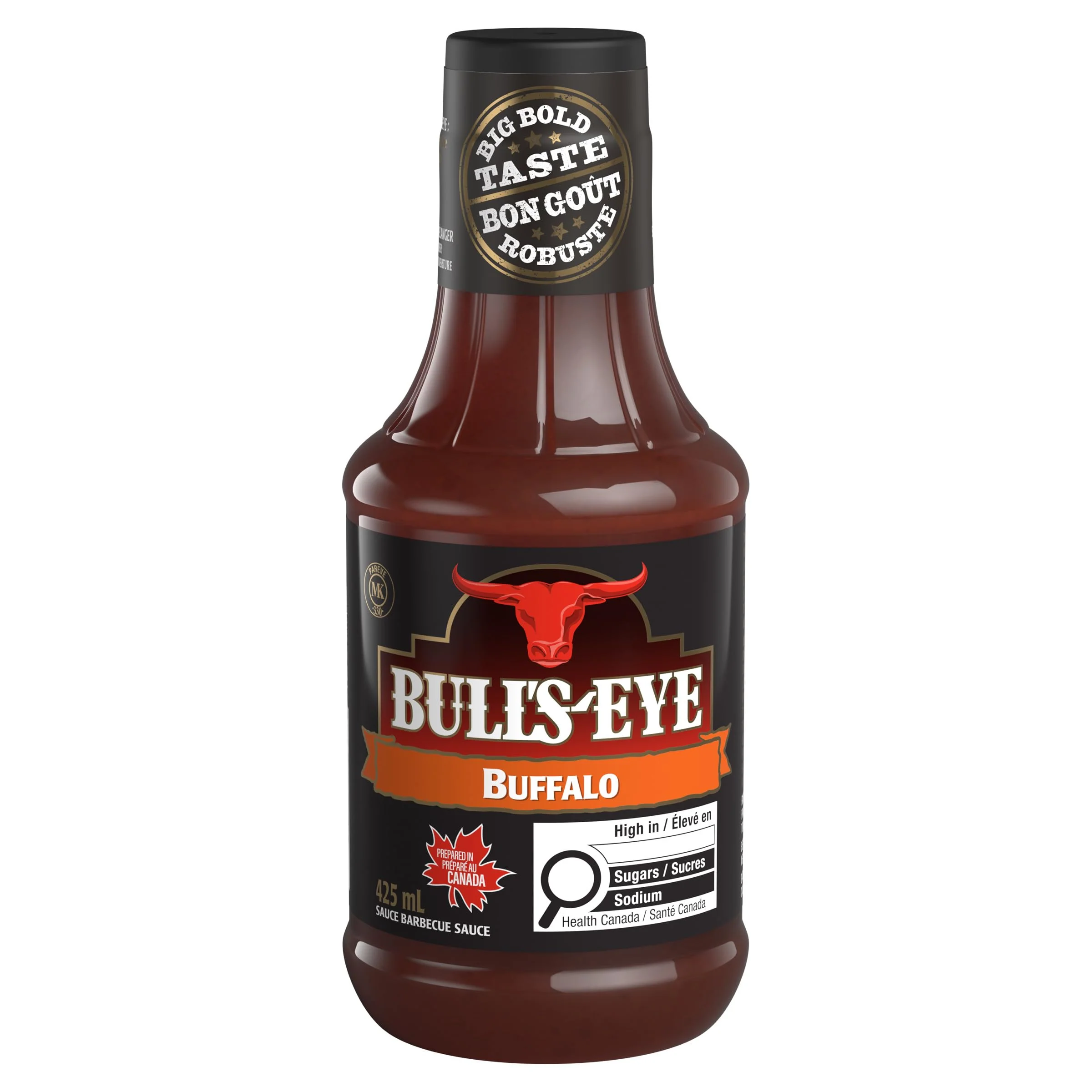 Bull's-Eye Buffalo BBQ Sauce, 2 x 425 mL - Canadian Distribution - Ships Free Within Canada on Orders Above CAD $199