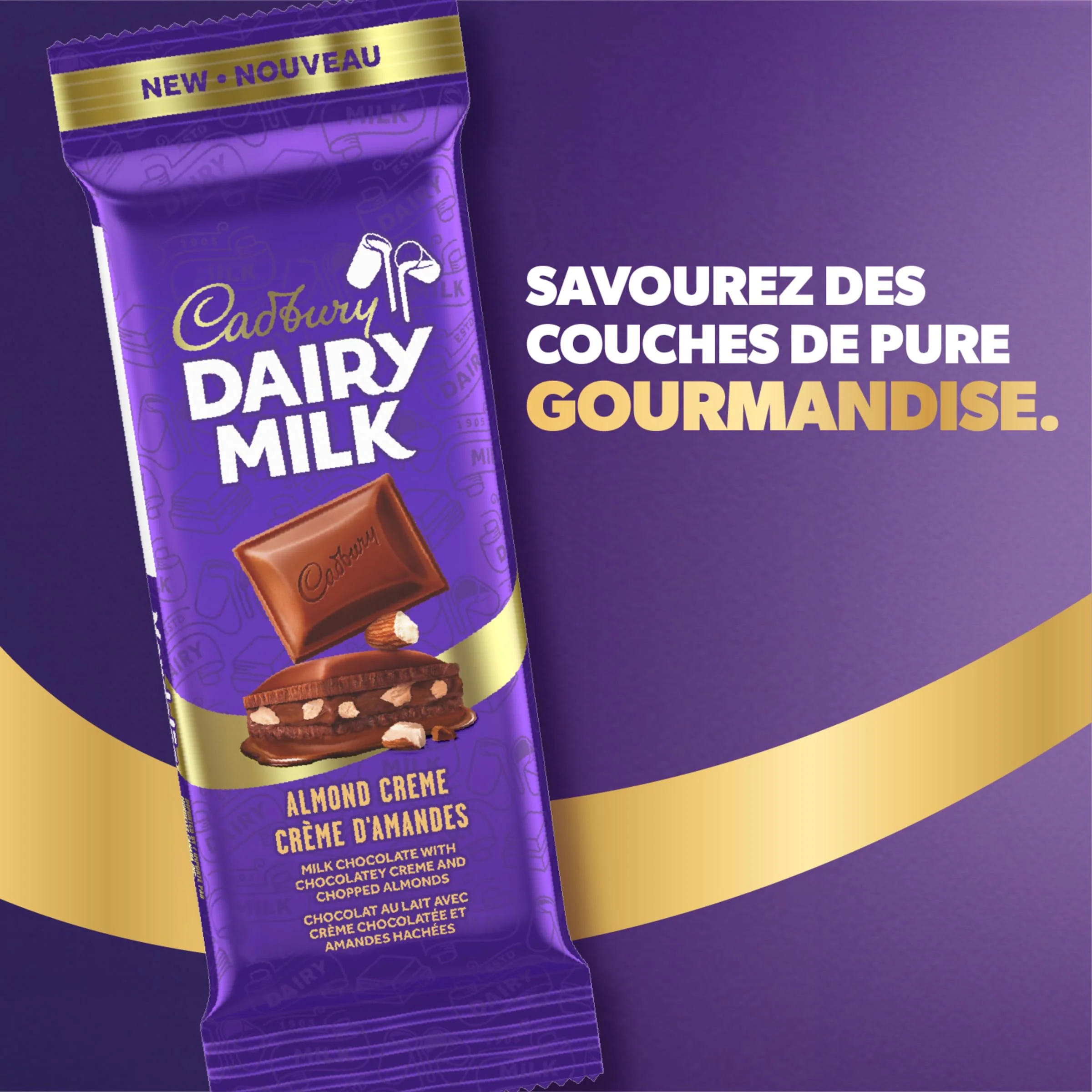 Cadbury Dairy Milk Almond Creme 2 x 105g Chocolate Bar - Canadian Distribution - Ships Free Within Canada on Orders Above CAD $199 - Image 6