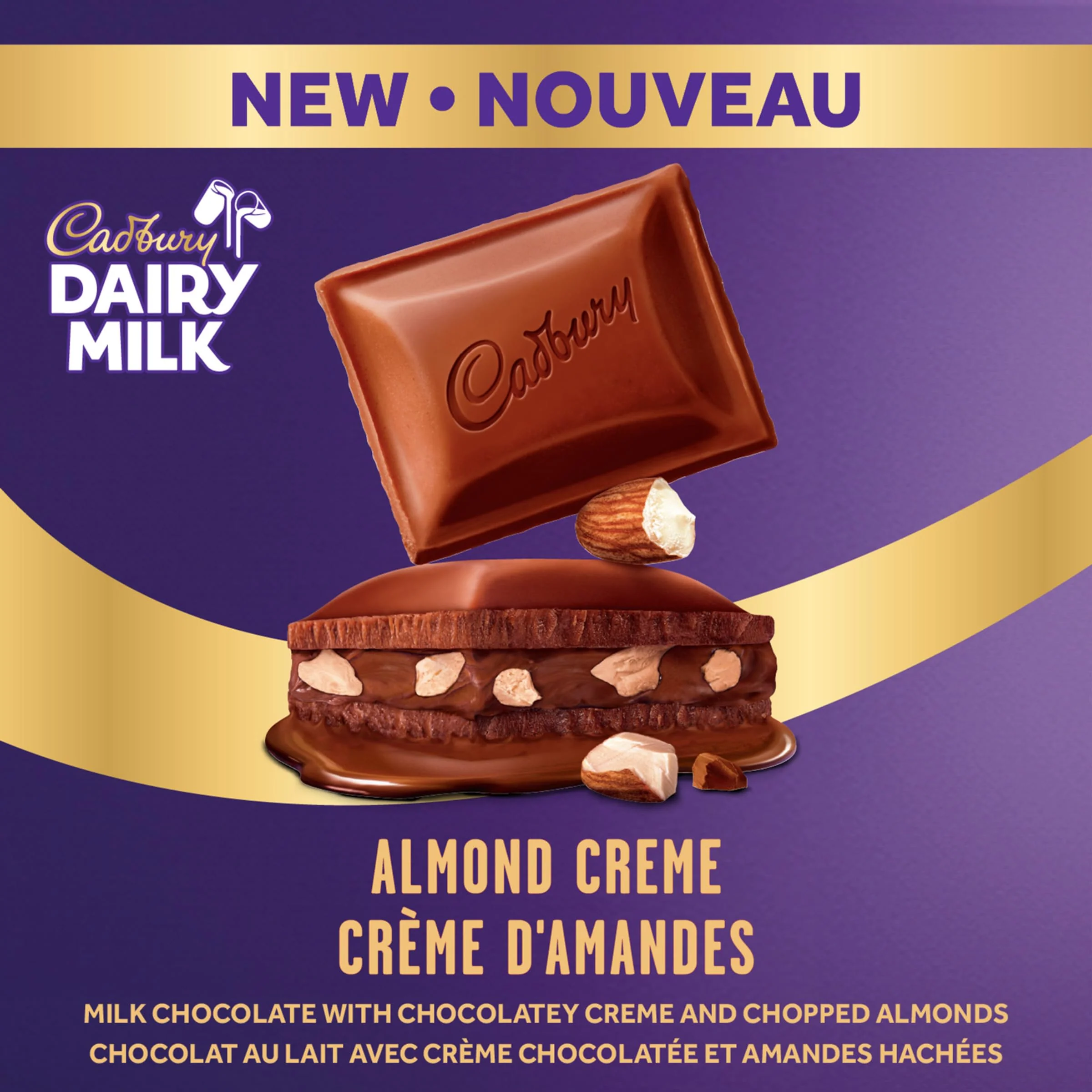 Cadbury Dairy Milk Almond Creme 2 x 105g Chocolate Bar - Canadian Distribution - Ships Free Within Canada on Orders Above CAD $199 - Image 7