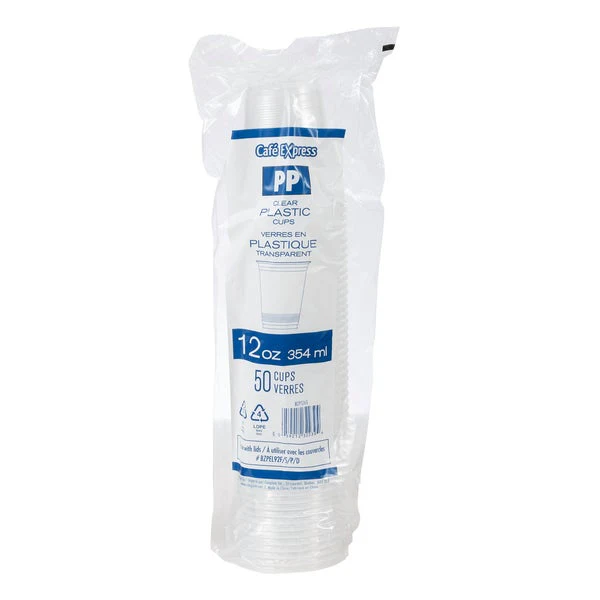Cafe Express 12oz Cold Cup - Pack Of 500  - Disposables, Restaurant Packaging and Take-Out Supplies - Canadian Distribution - Ships Free Within Canada on Orders Above CAD $199 - Image 2