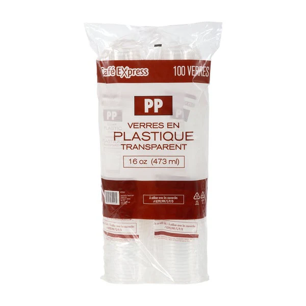 Café Express 16 oz Cold Cups - pack of 500  - Disposables, Restaurant Packaging and Take-Out Supplies - Canadian Distribution - Ships Free Within Canada on Orders Above CAD $199 - Image 3