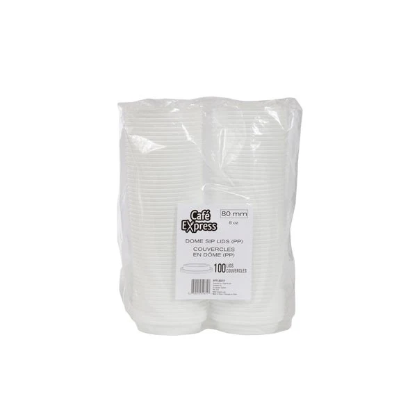 Café Express 3.15-in Dome Sip Lids - 5 Packs of 100  - Disposables, Restaurant Packaging and Take-Out Supplies - Canadian Distribution - Ships Free Within Canada on Orders Above CAD $199 - Image 2
