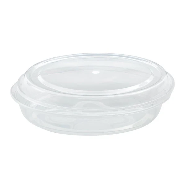 Café Express 34-oz Round Containers with Lids - Pack of 50  - Disposables, Restaurant Packaging and Take-Out Supplies - Canadian Distribution - Ships Free Within Canada on Orders Above CAD $199