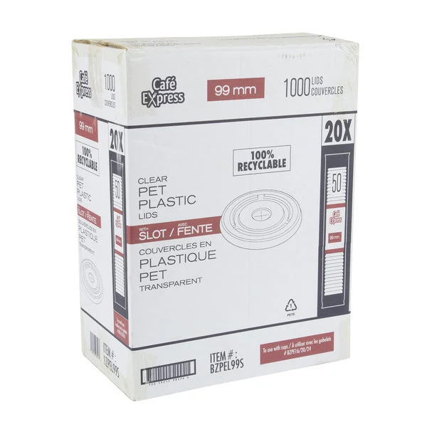 Cafe Express 99mm Lid - Pack Of 1000  - Disposables, Restaurant Packaging and Take-Out Supplies - Canadian Distribution - Ships Free Within Canada on Orders Above CAD $199 - Image 3