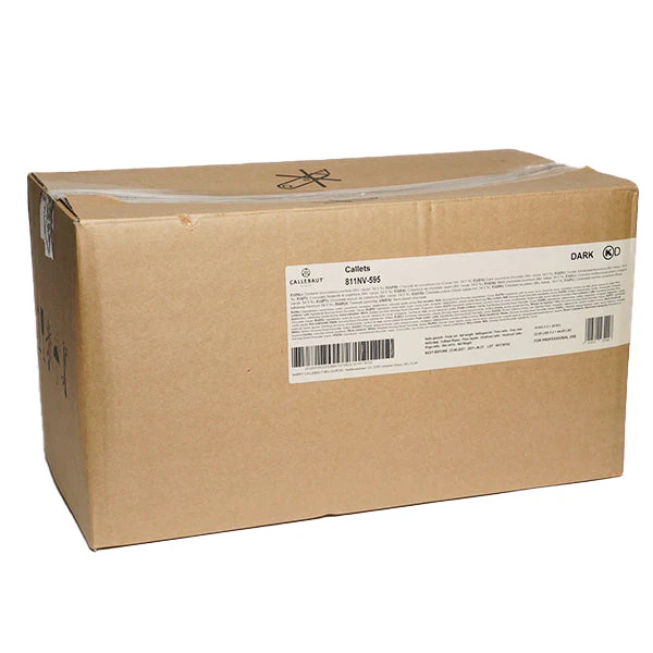 CALLEBAUT - 54.5% SEMI SWEET CHOCOLATE CALLETS 811-NV-595 2x10 KG - Barry Callebaut Canadian Distribution - Ships Free Within Canada on Orders Above CAD $199