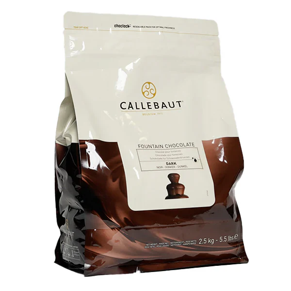 Callebaut Dark Chocolate for fountains (Box of 8x2.5KG) | 56.9% | Ships Free Within Canada on Orders Above CAD $199