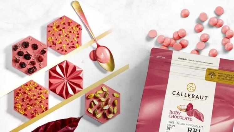 Callebaut RB1 - Ruby Couverture Chocolate Callets - 2.5KG - Case of 4 x 2.5 KG - Barry Callebaut Canadian Distribution - Ships Free Within Canada on Orders Above CAD $199 - Image 4