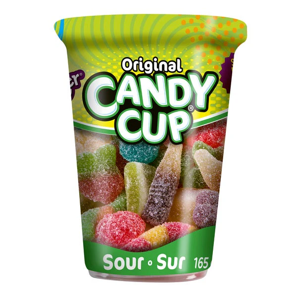 Candy Cup Sour Gummies - 24 × 165 g - Huer - Canadian Distribution - Ships Free Within Canada on Orders Above CAD $199