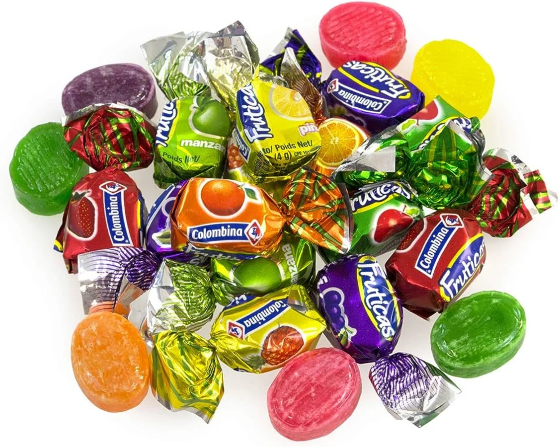 Candy Fruit Filled Assorted - 1 x 5 kg - David Roberts - Restaurant and Foodservice Ingredients - Canadian Distribution - Ships Free Within Canada on Orders Above CAD $199