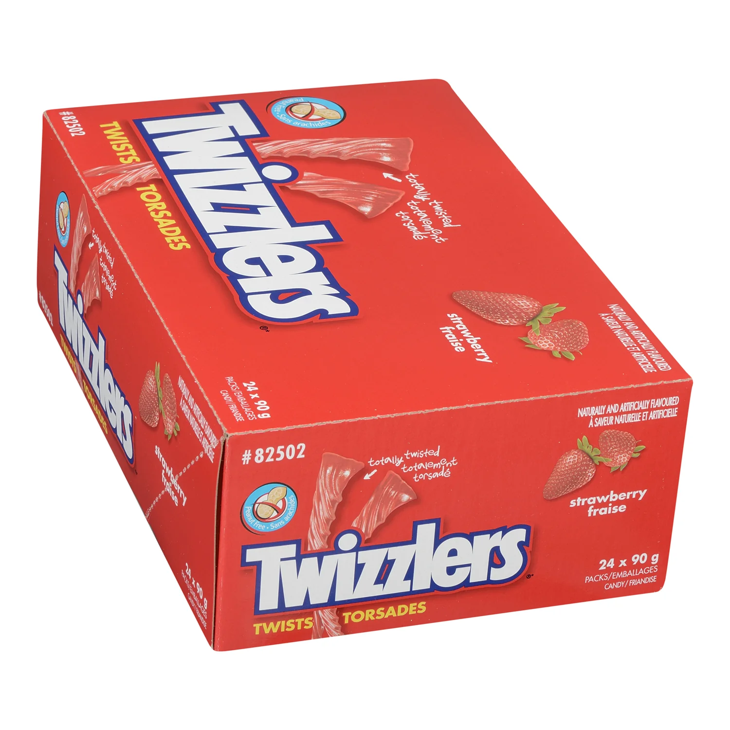 Candy Strawberry Twizzler - 192 x 90 g (Case = 24 x 90 g) - Twizzler - Restaurant and Foodservice Ingredients - Canadian Distribution - Ships Free Within Canada on Orders Above CAD $199 - Image 3