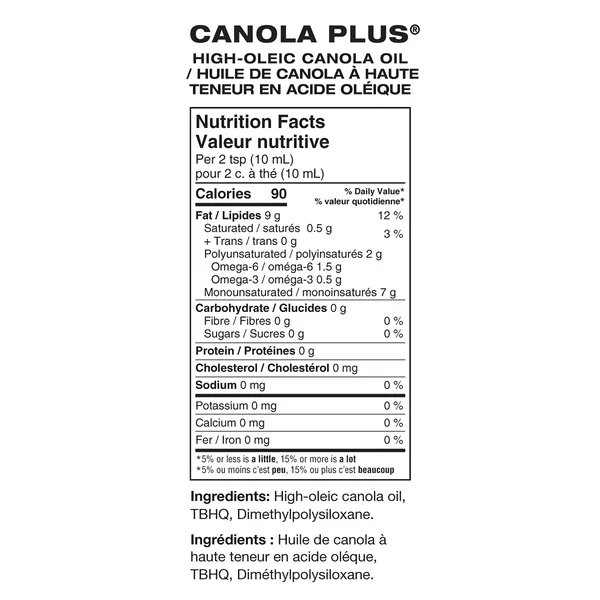Canola Plus High Oleic Canola Oil - 4 x 16L - Grocery and Food Items - Canadian Distribution - Ships Free Within Canada on Orders Above CAD $199 - Image 2